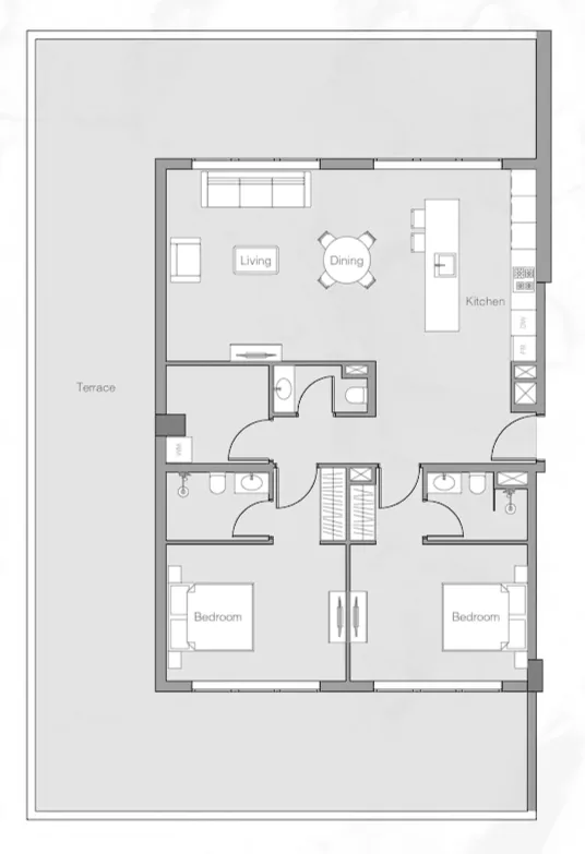 2 bedroom layout