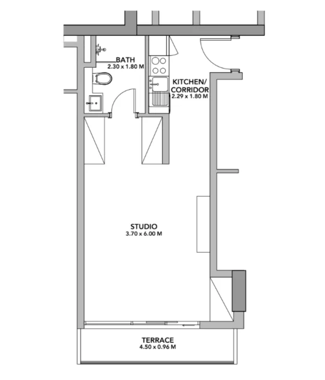 0 bedroom layout