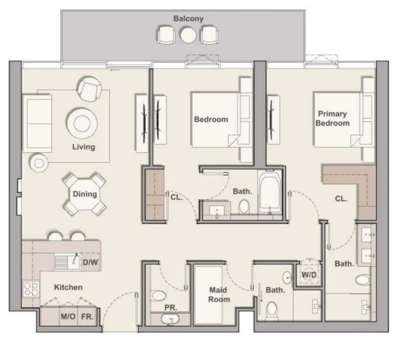 2 bedroom layout