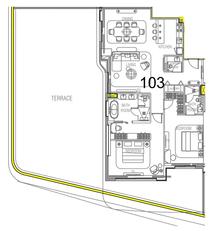 2 bedroom layout