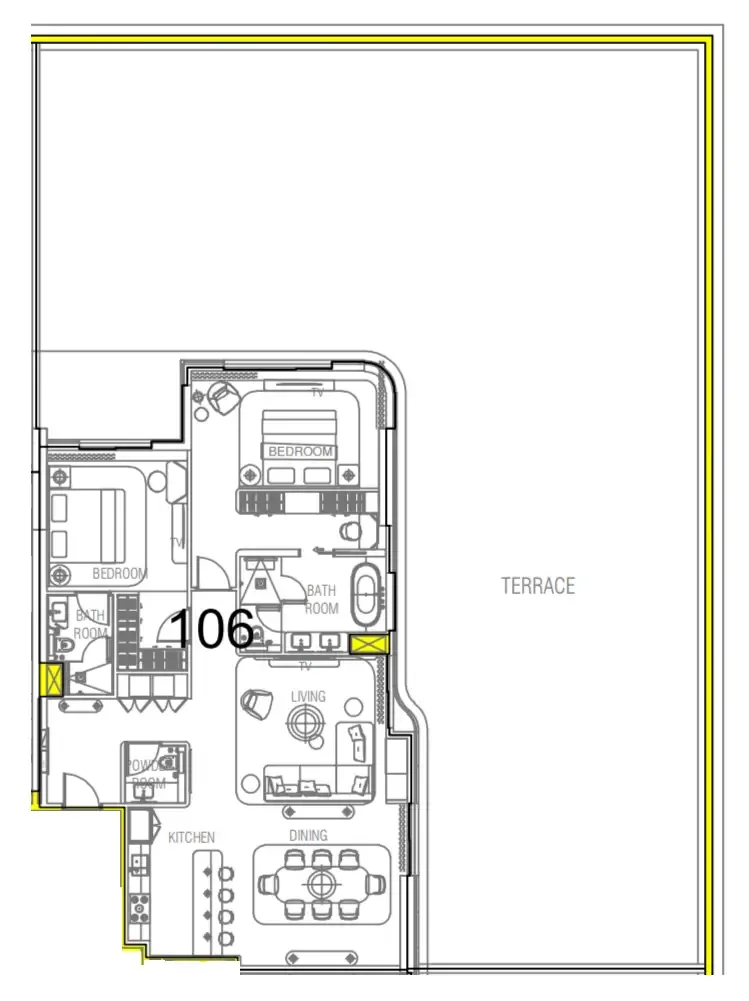 2 bedroom layout