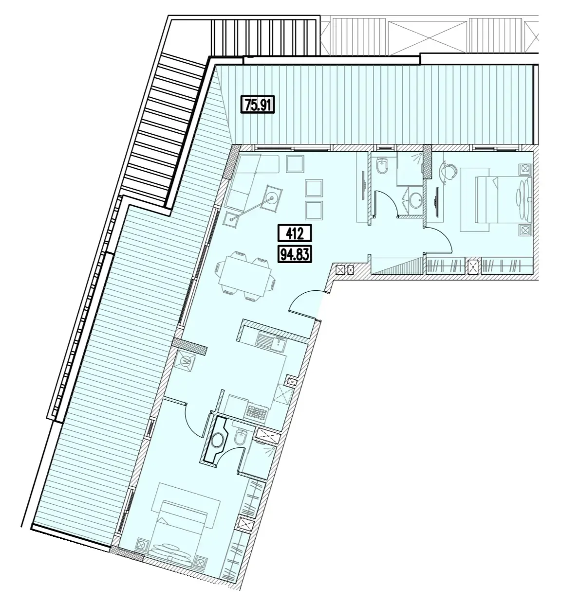 2 bedroom layout