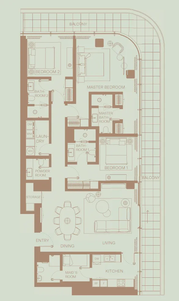 3 bedroom layout