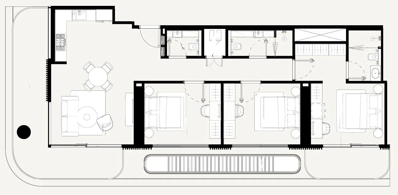3 bedroom layout