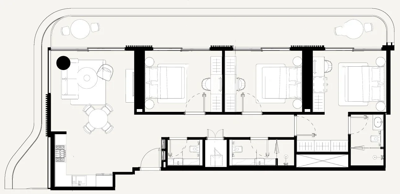 3 bedroom layout