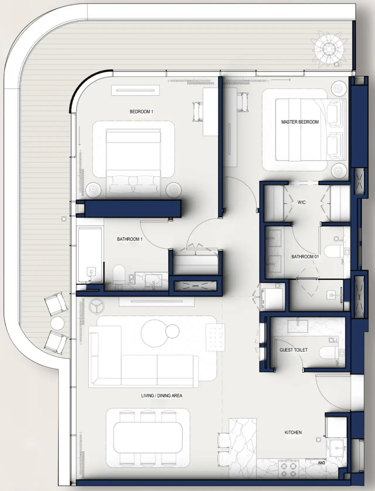 2 bedroom layout