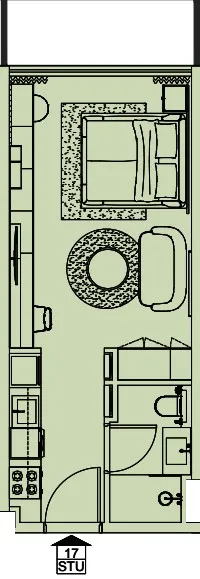 0 bedroom layout
