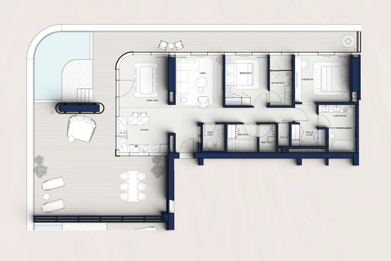 2 bedroom layout