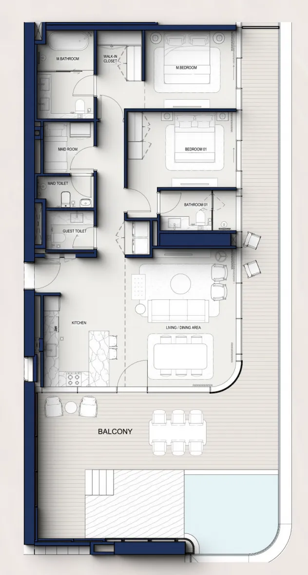2 bedroom layout