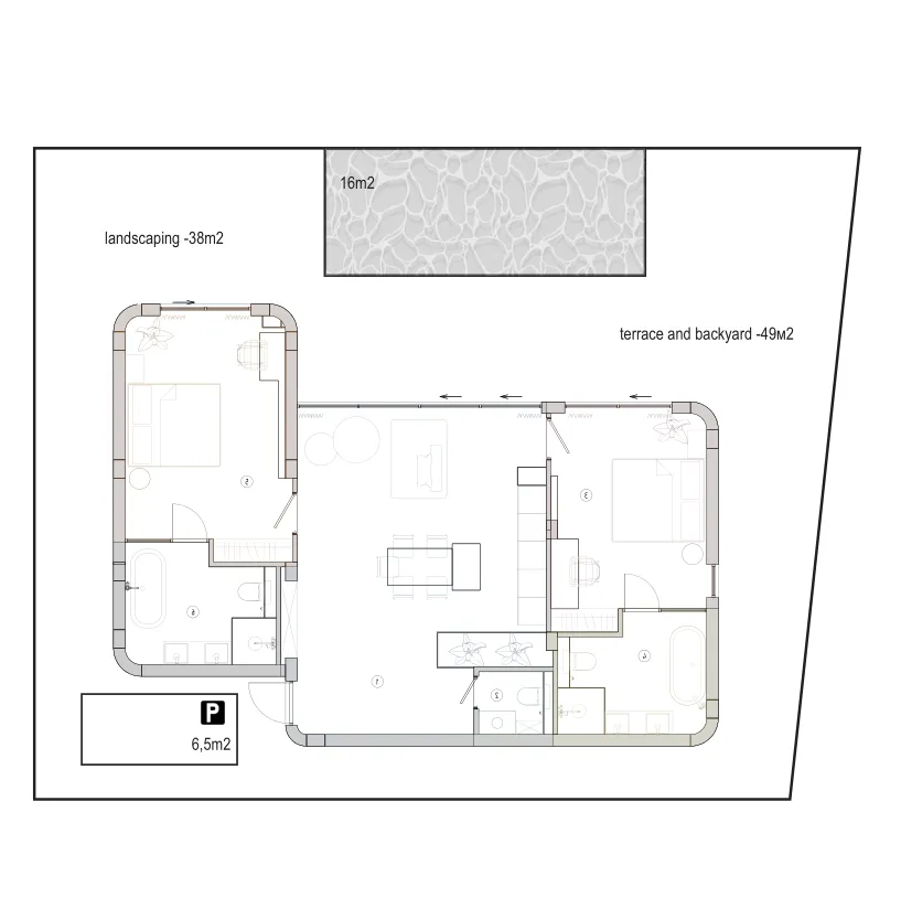 2 bedroom layout