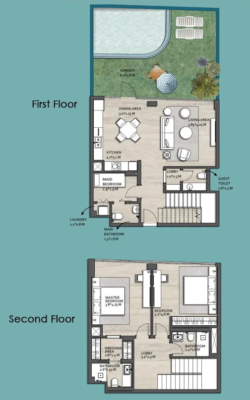 2 bedroom layout