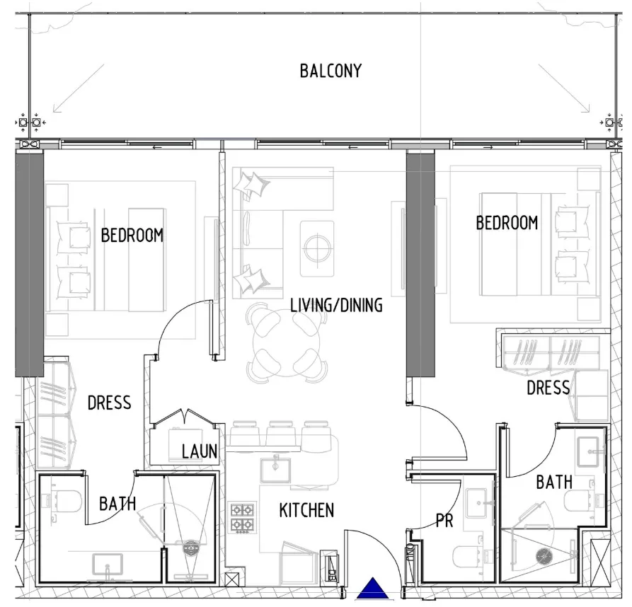 2 bedroom layout