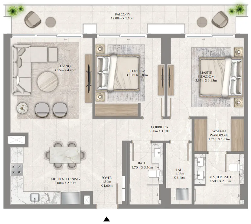2 bedroom layout