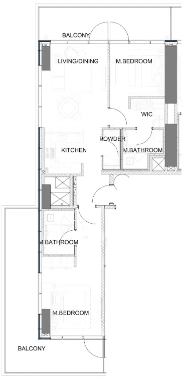2 bedroom layout
