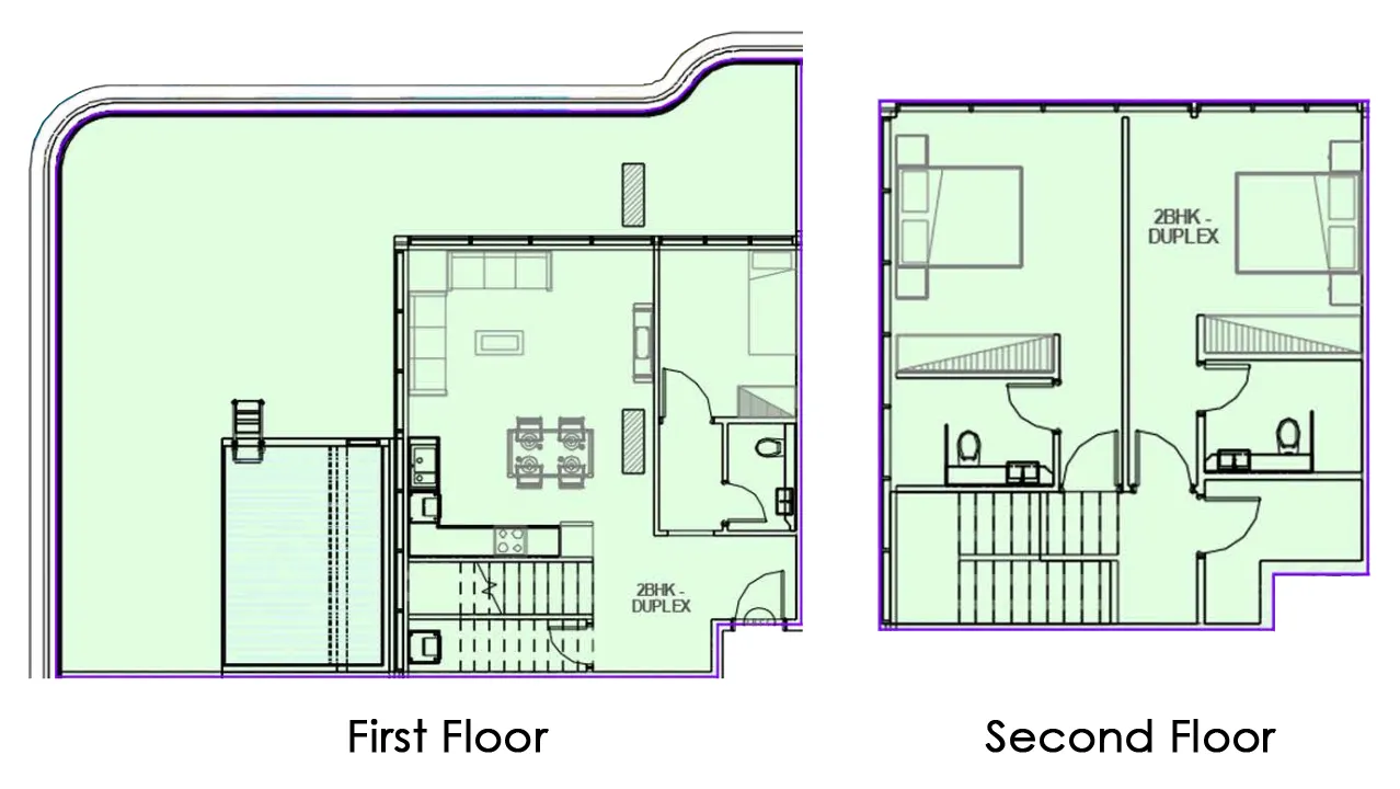 2 bedroom layout