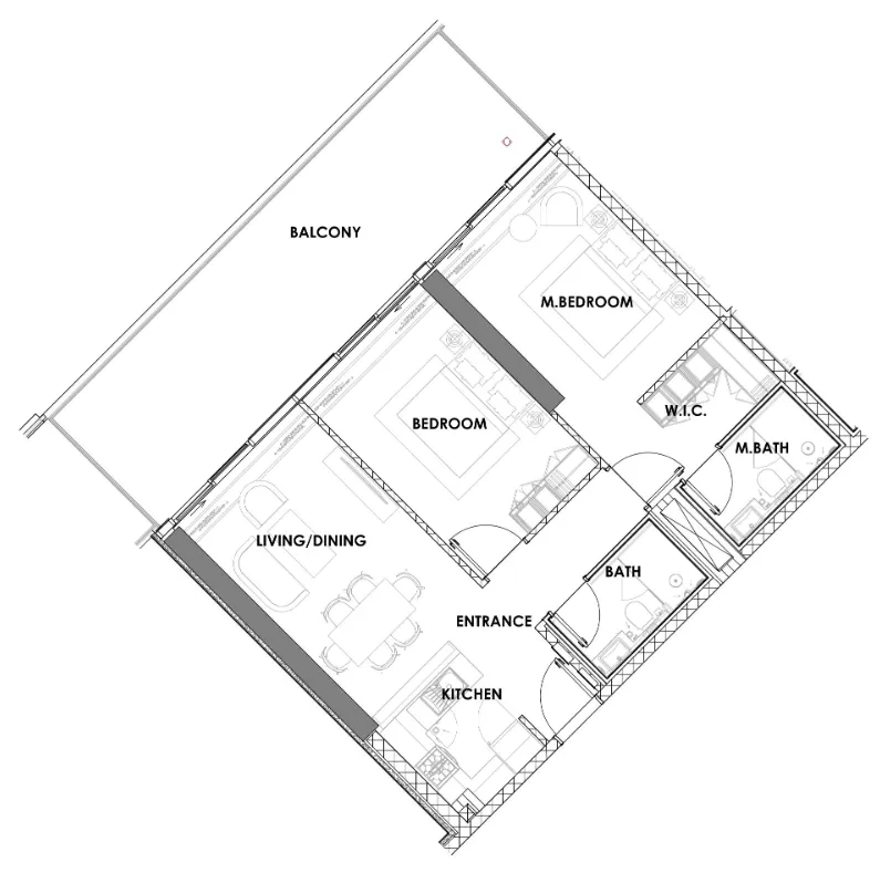 2 bedroom layout