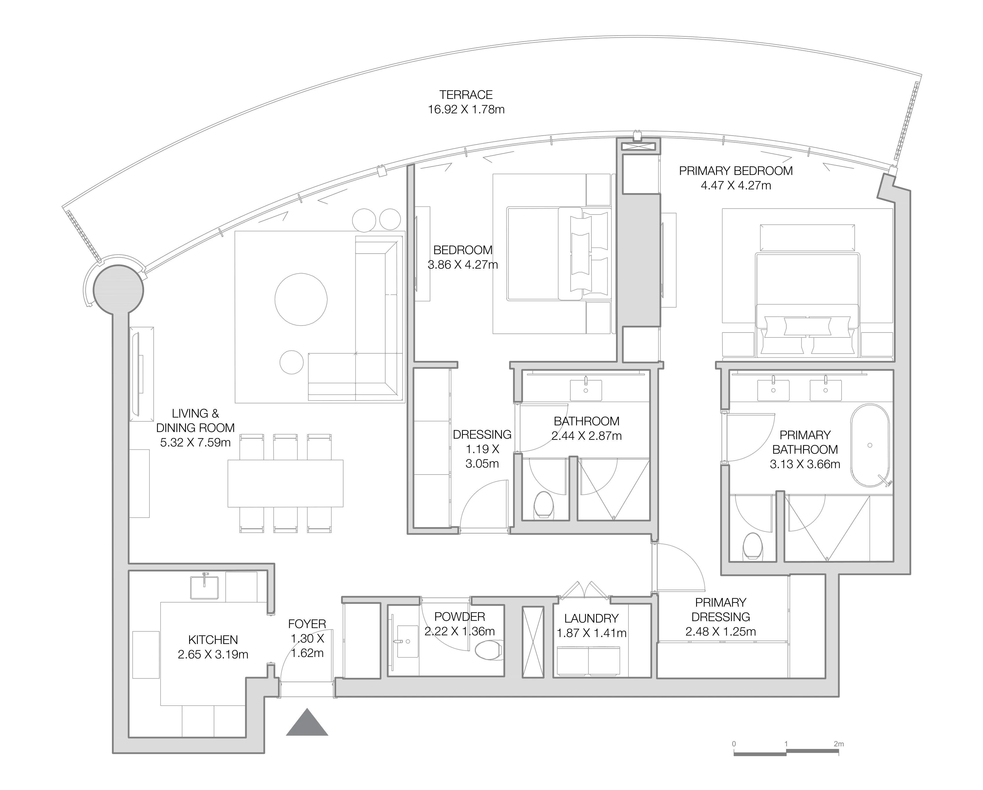 2 bedroom layout