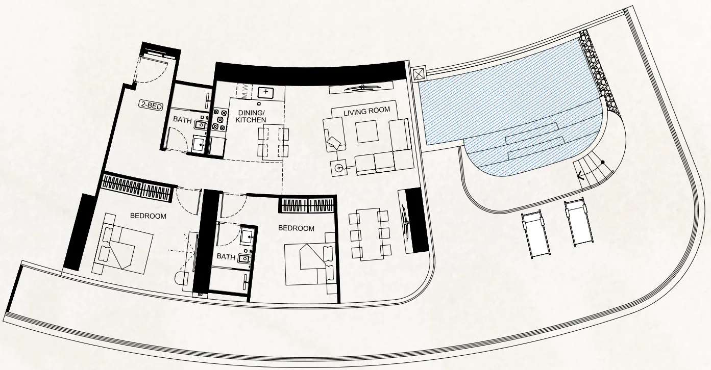 2 bedroom layout
