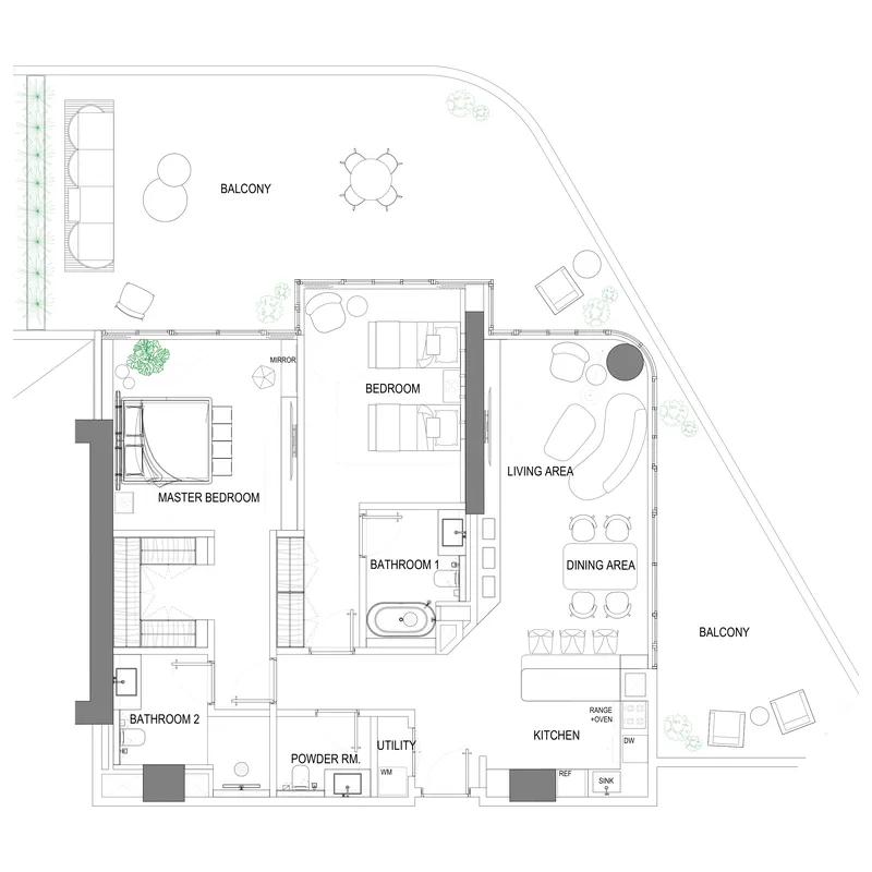 2 bedroom layout