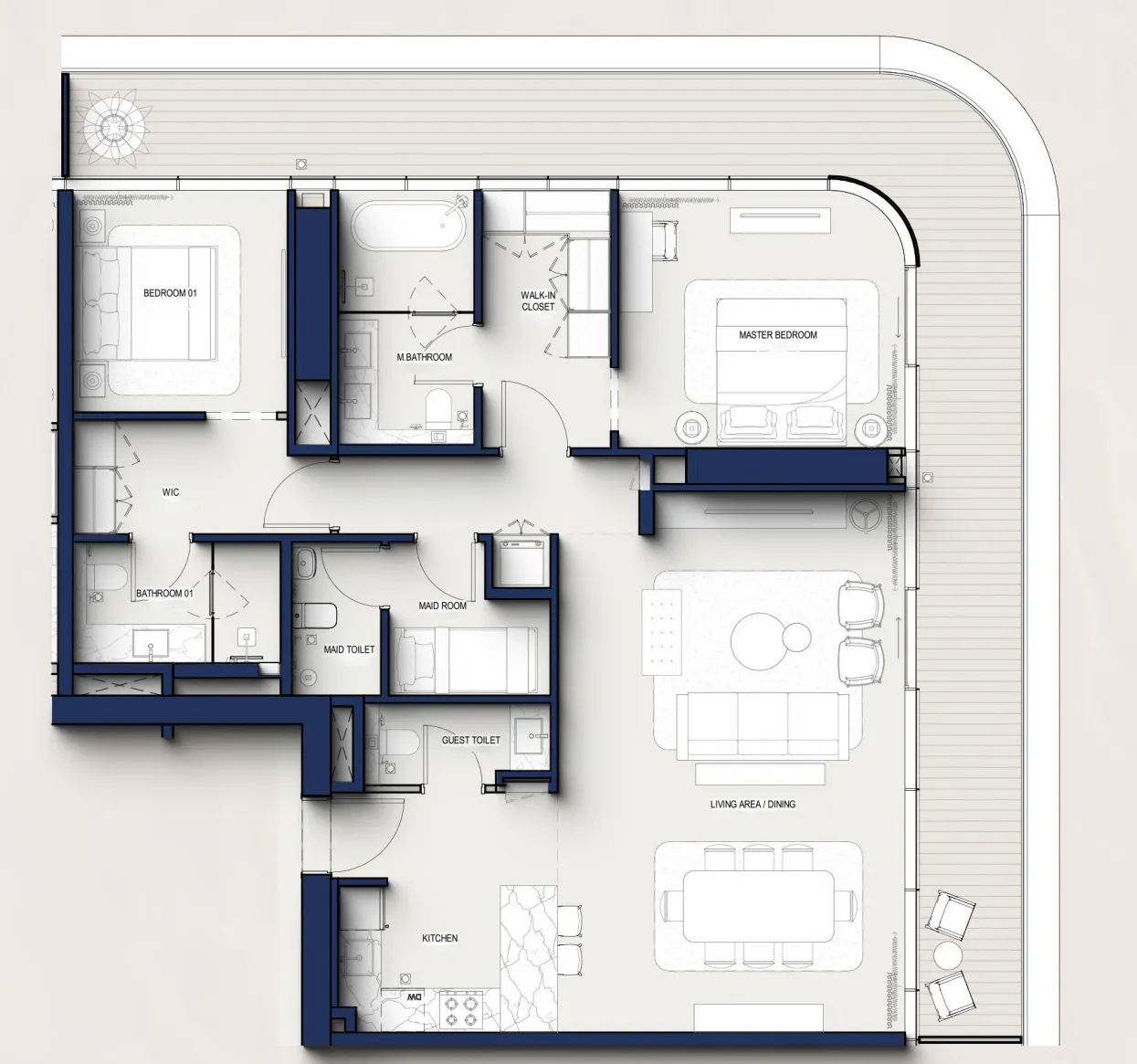 2 bedroom layout