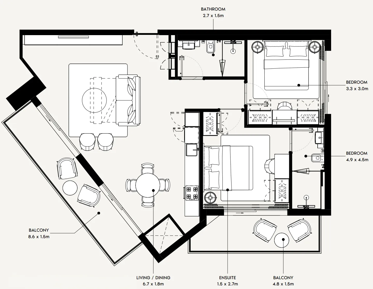 2 bedroom layout