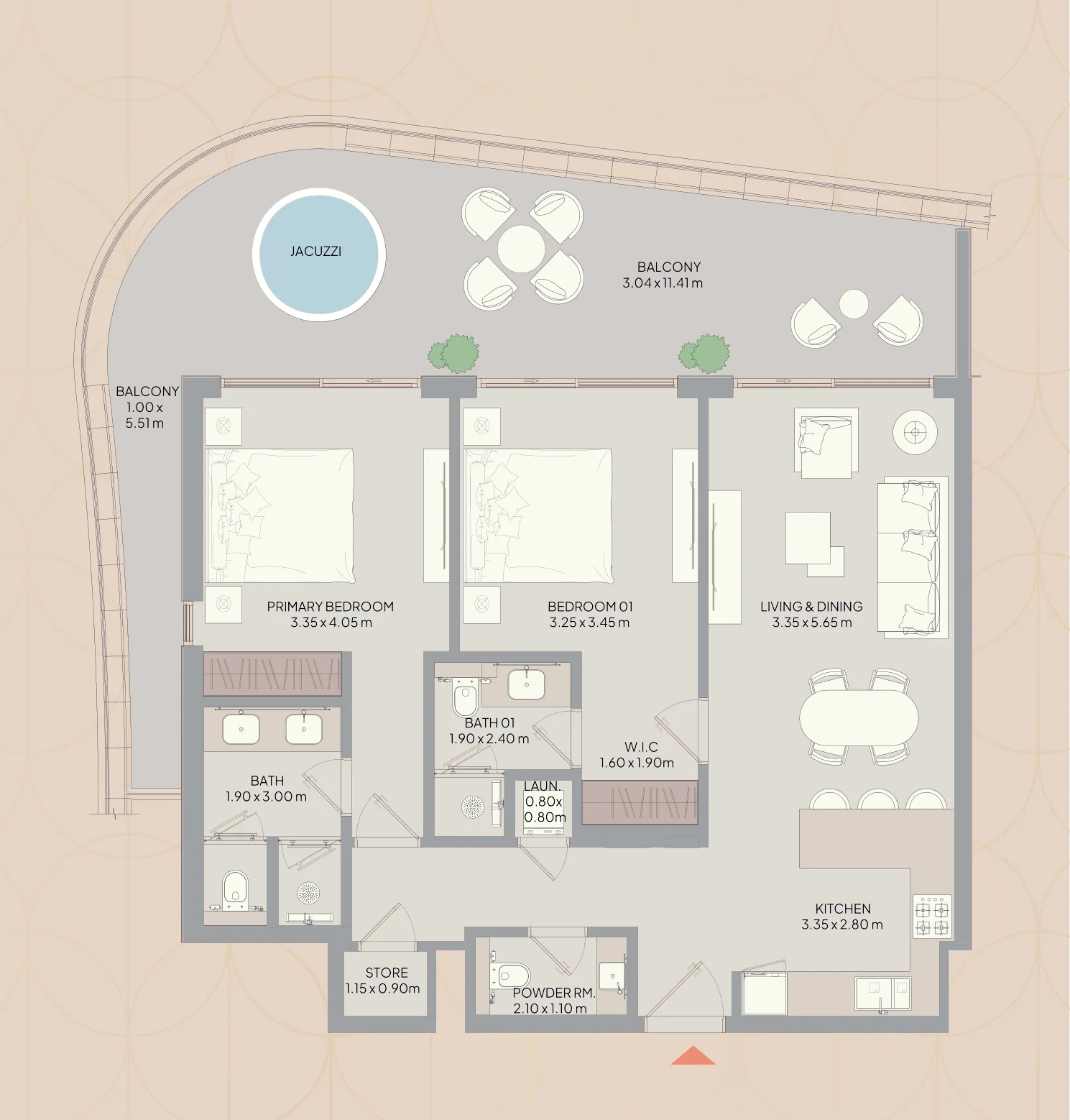 2 bedroom layout