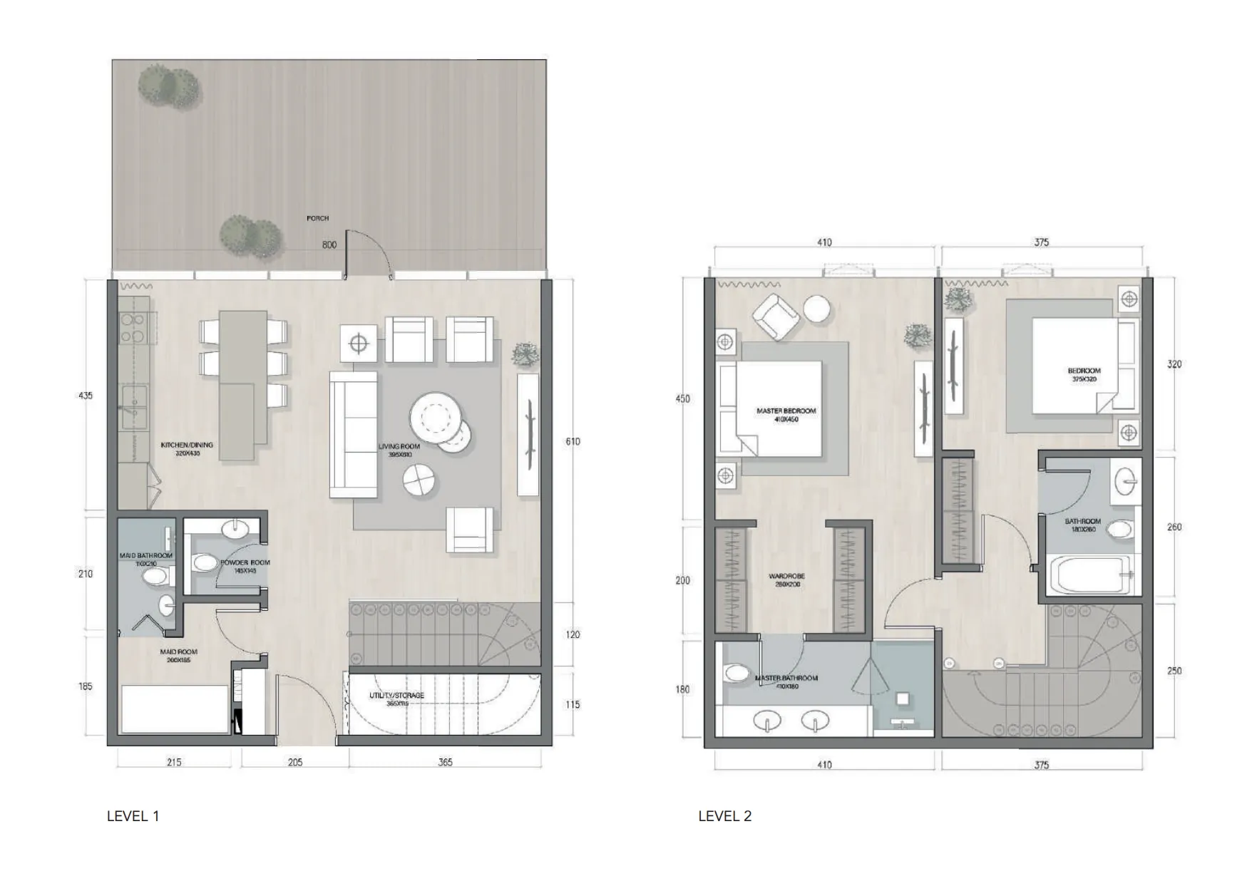 2 bedroom layout