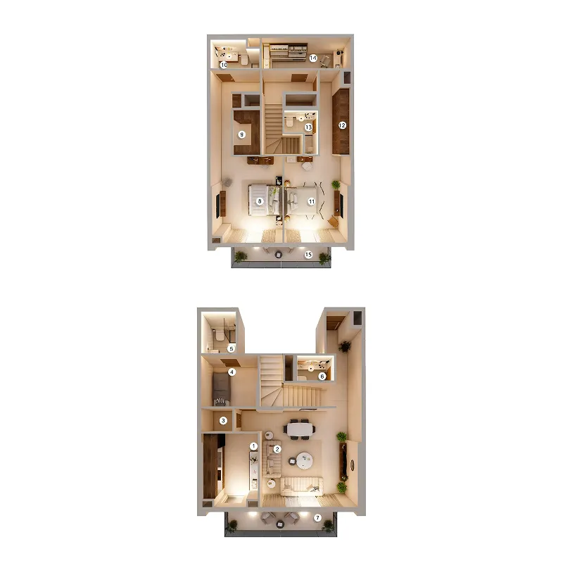 2 bedroom layout