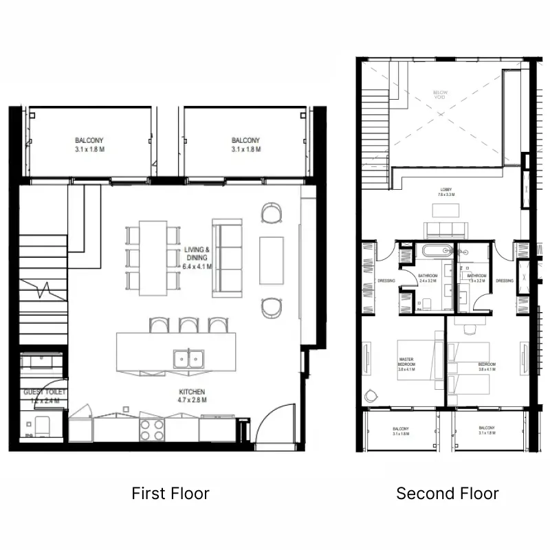 2 bedroom layout