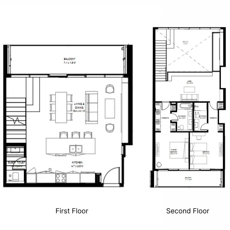 2 bedroom layout