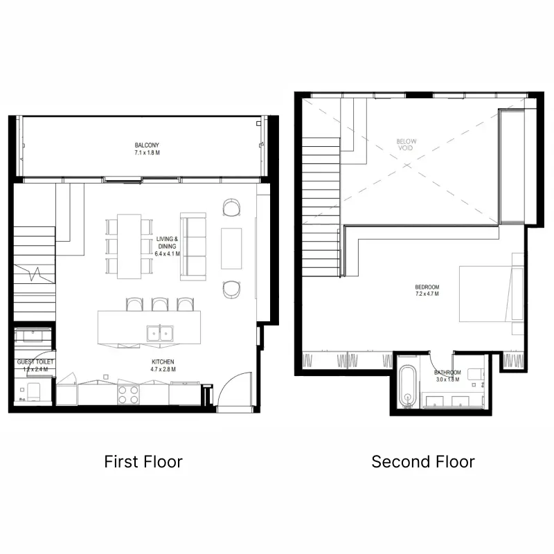 2 bedroom layout