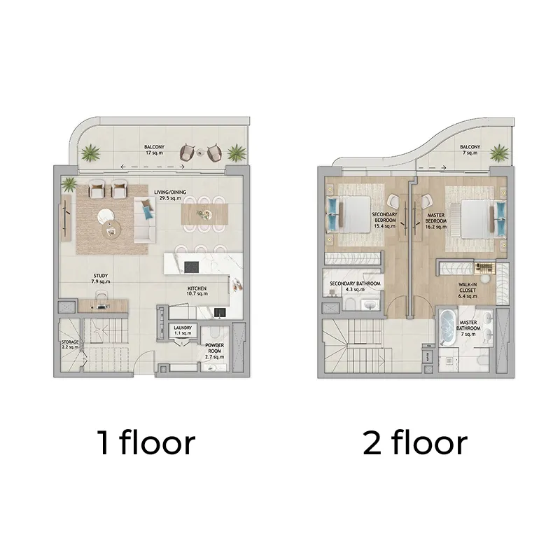 2 bedroom layout