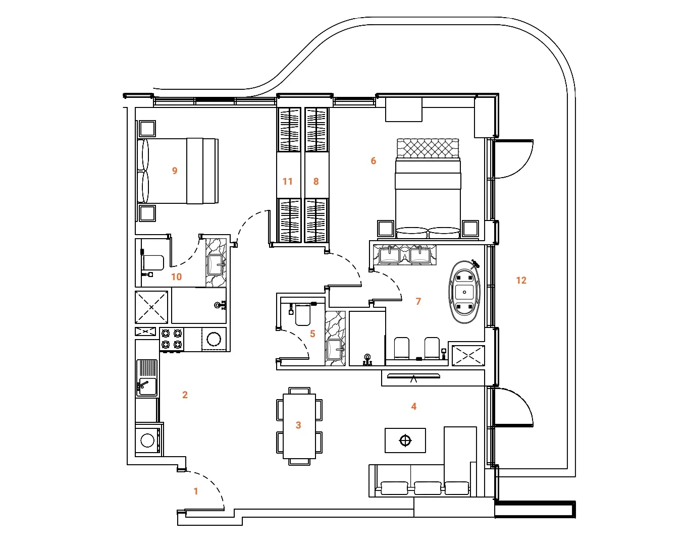 2 bedroom layout