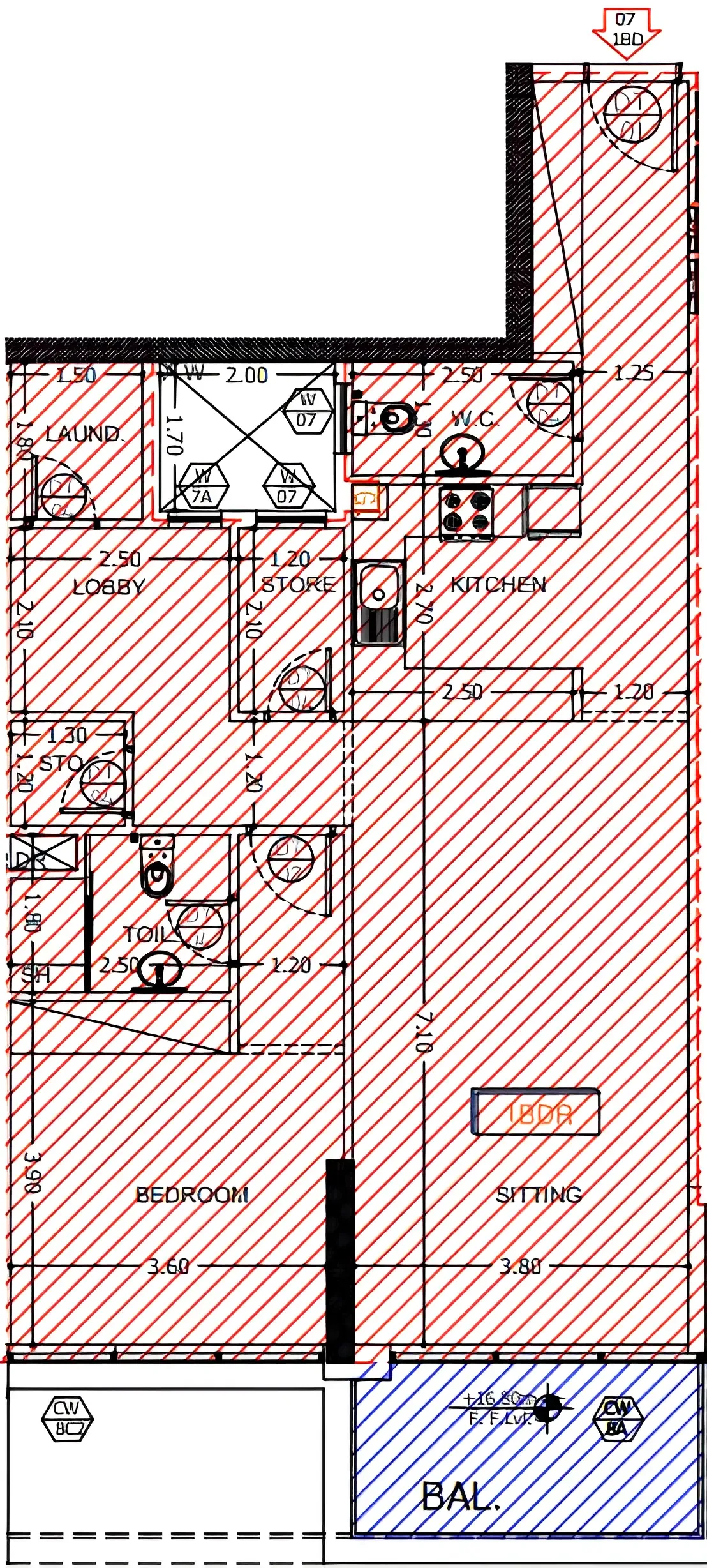1 bedroom layout