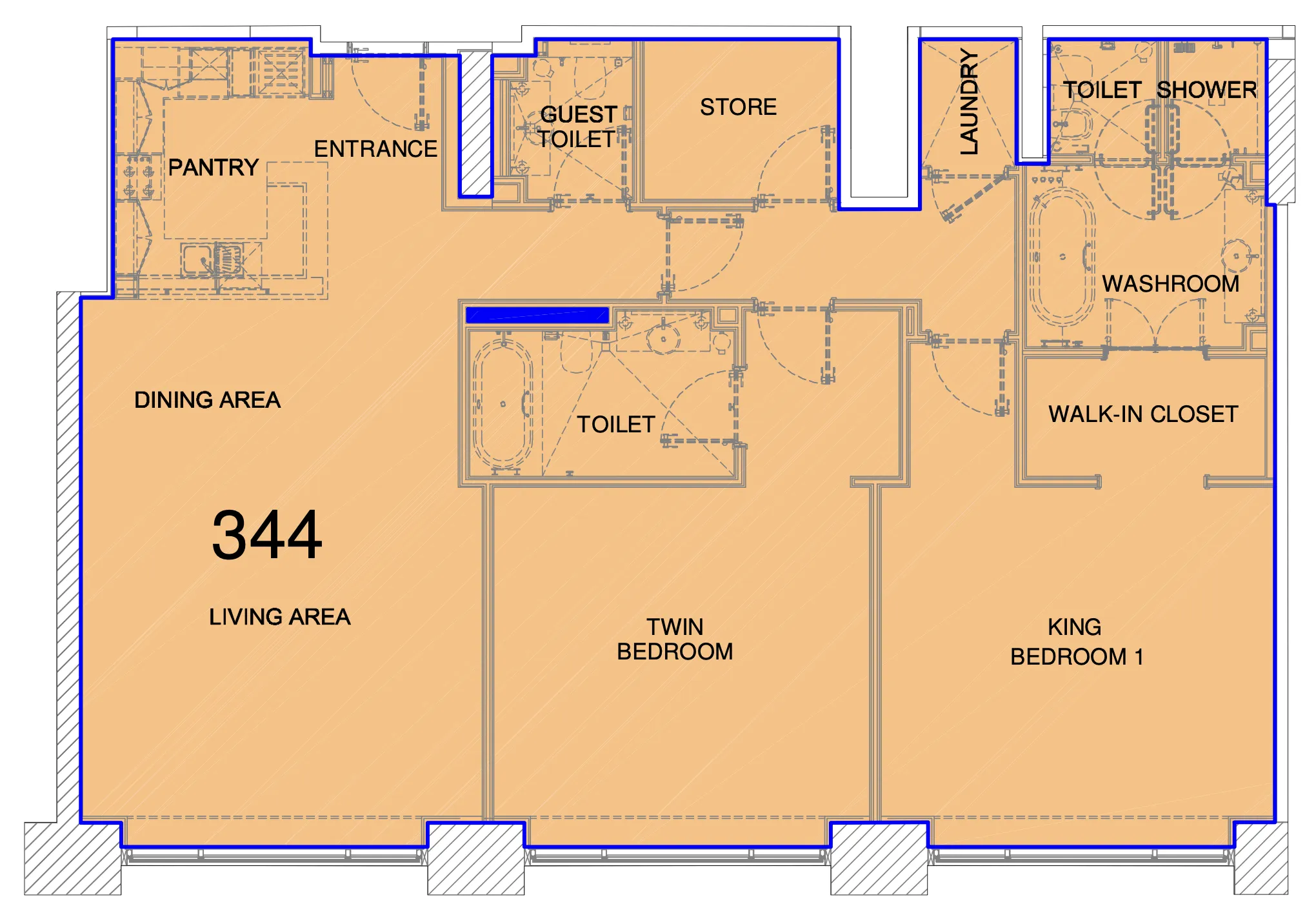 2 bedroom layout