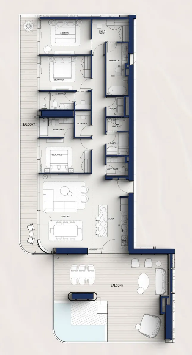 3 bedroom layout
