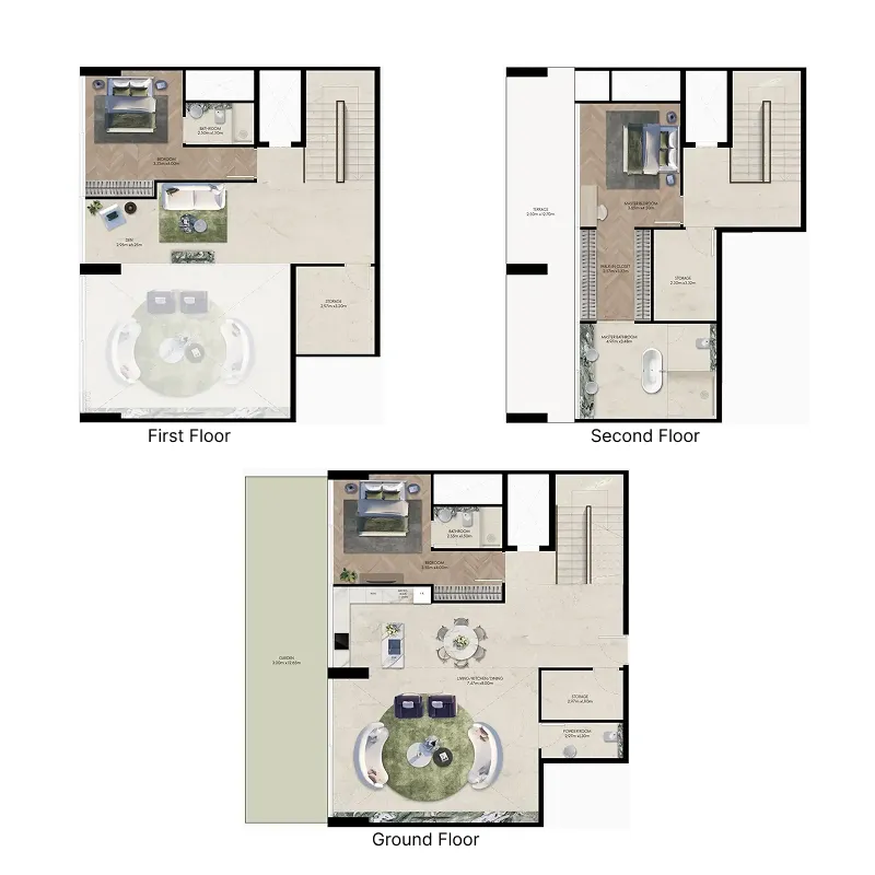 3 bedroom layout