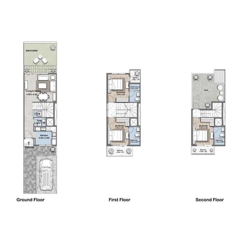 3 bedroom layout