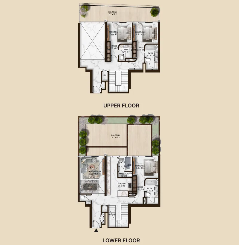 3 bedroom layout