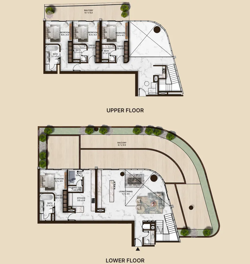 4 bedroom layout