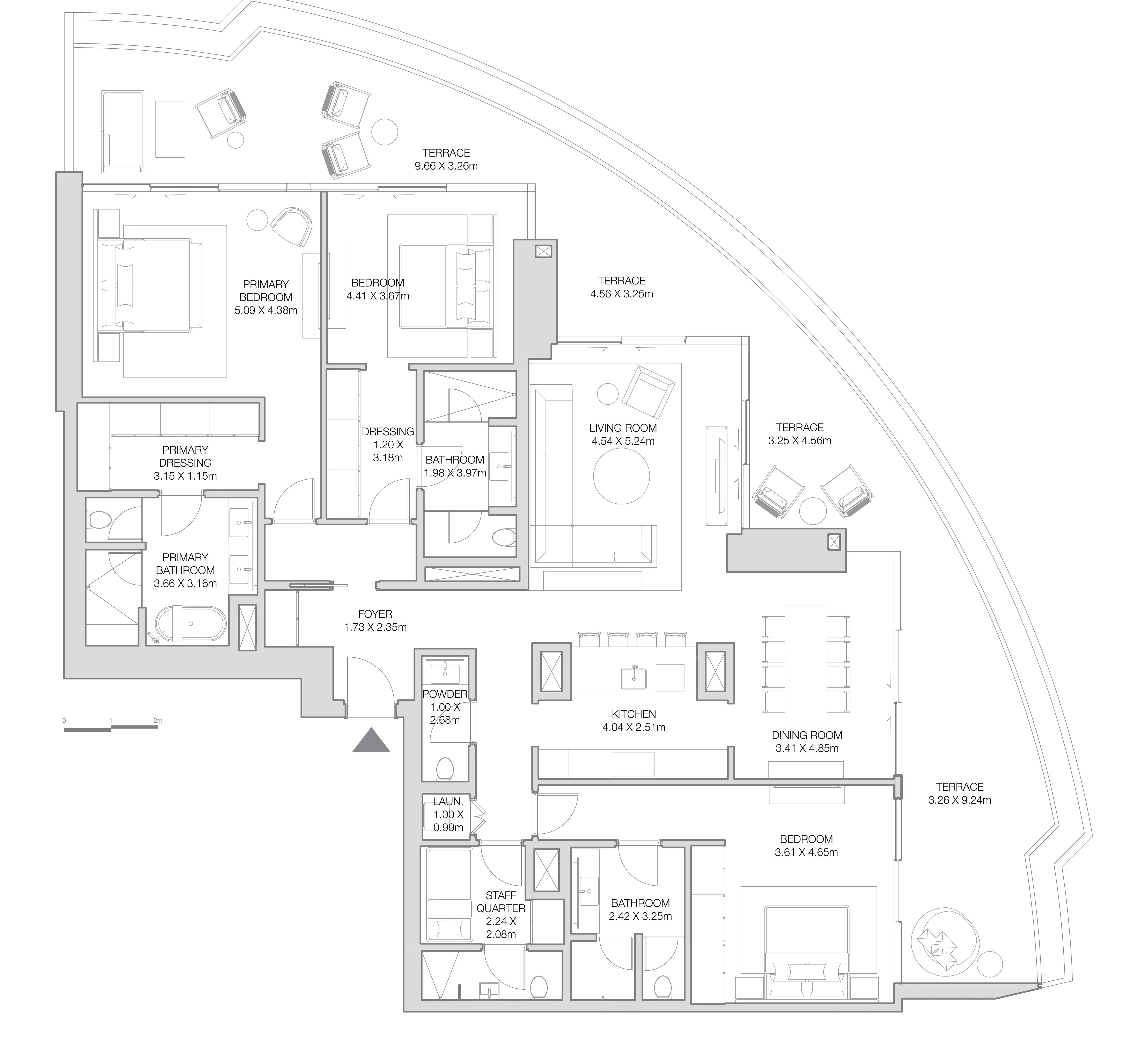 3 bedroom layout