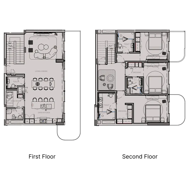 3 bedroom layout