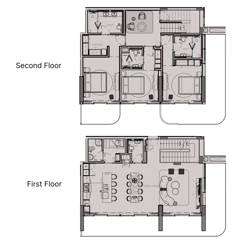 3 bedroom layout
