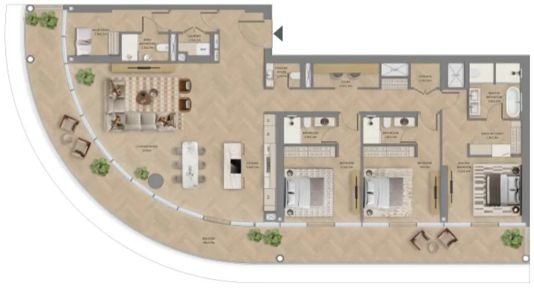 3 bedroom layout