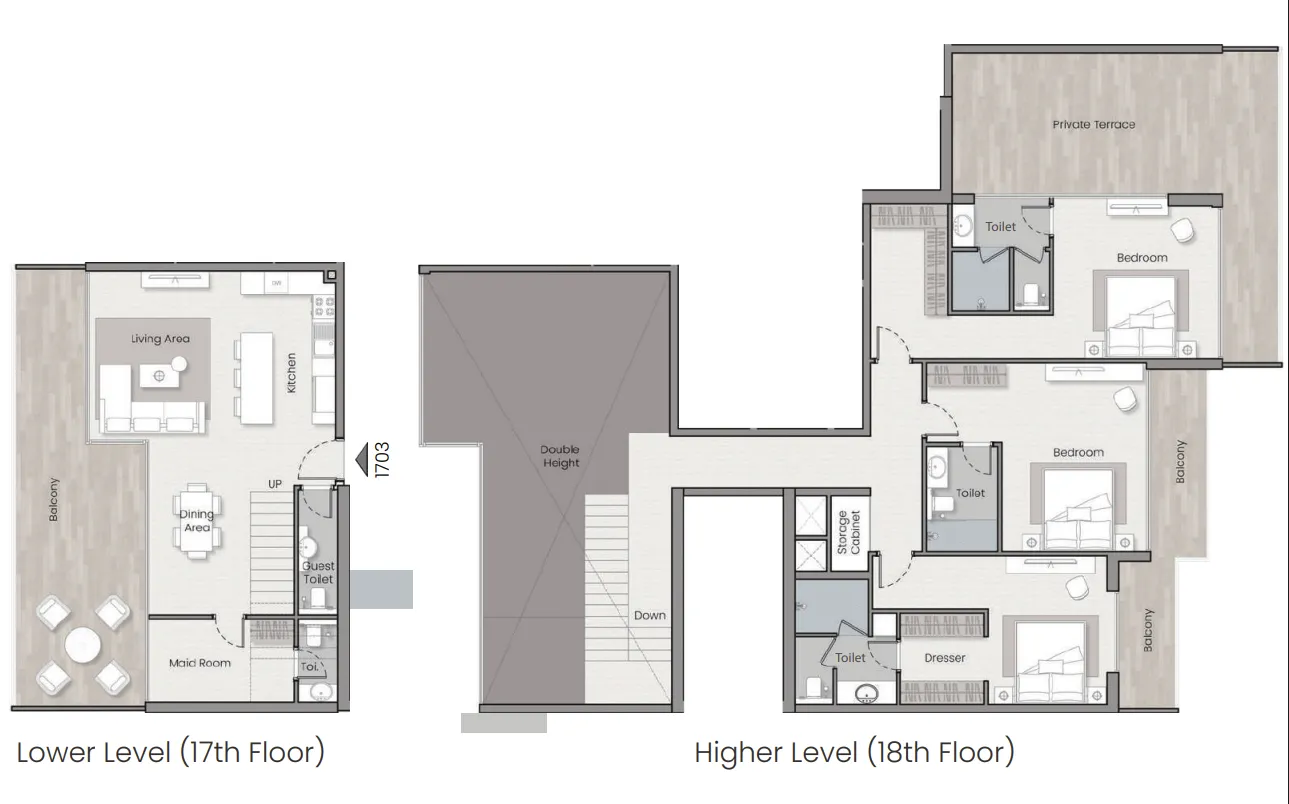 3 bedroom layout