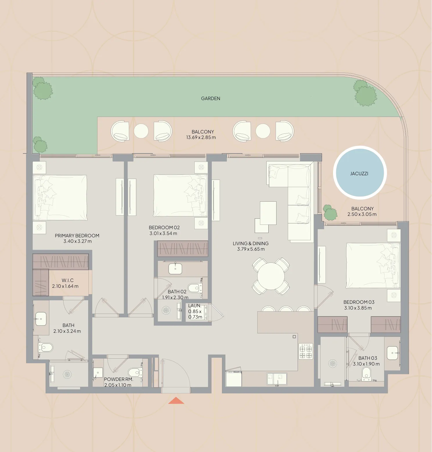 3 bedroom layout