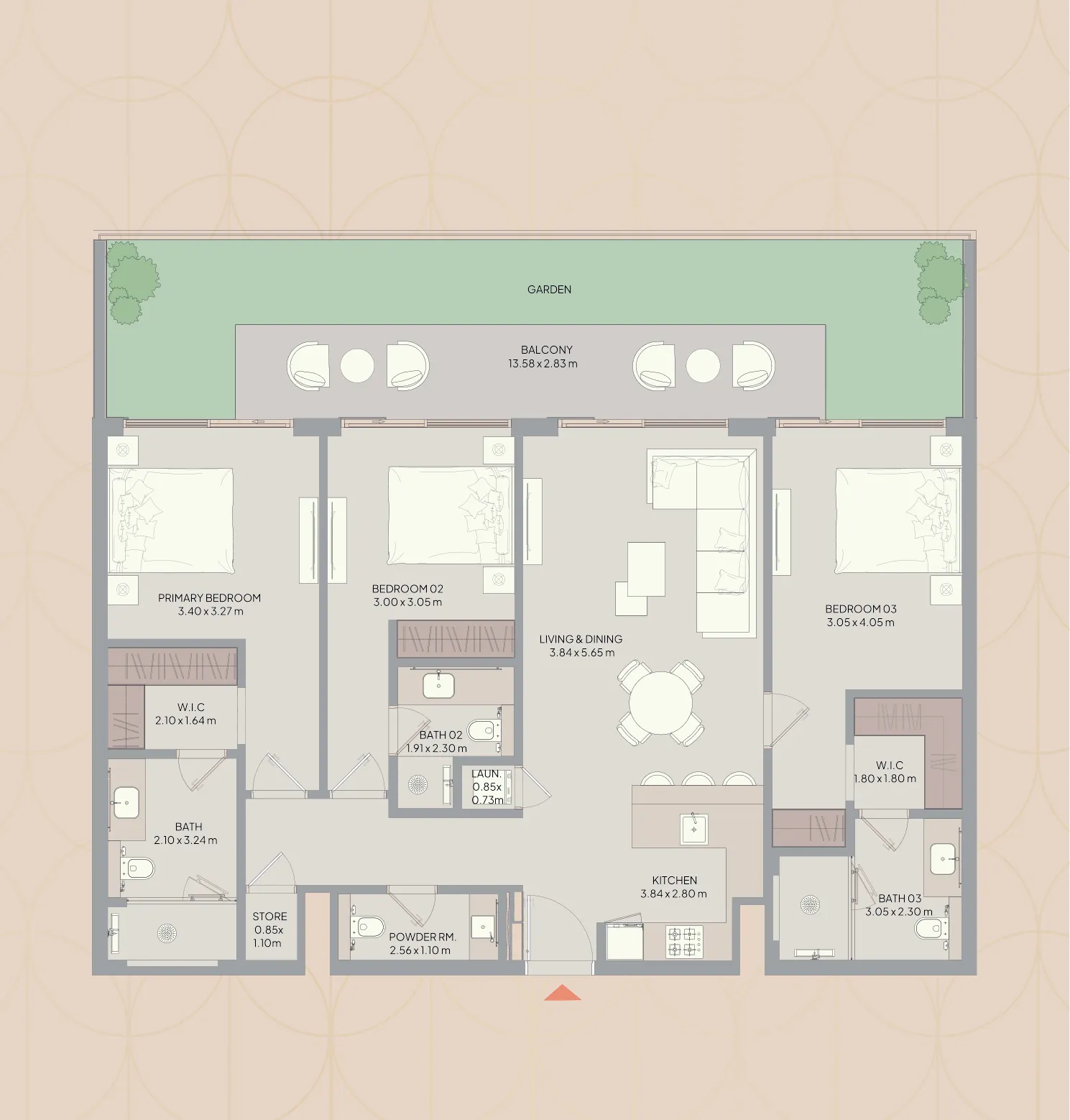 3 bedroom layout
