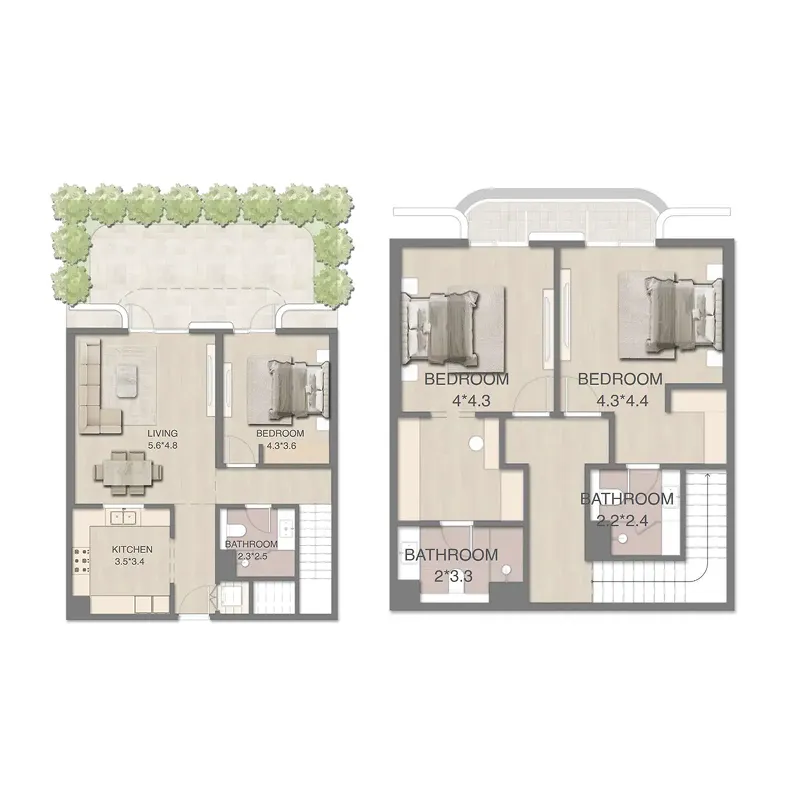 3 bedroom layout