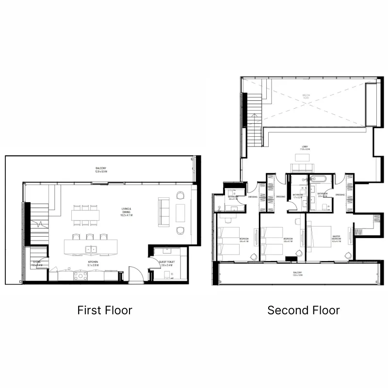 3 bedroom layout