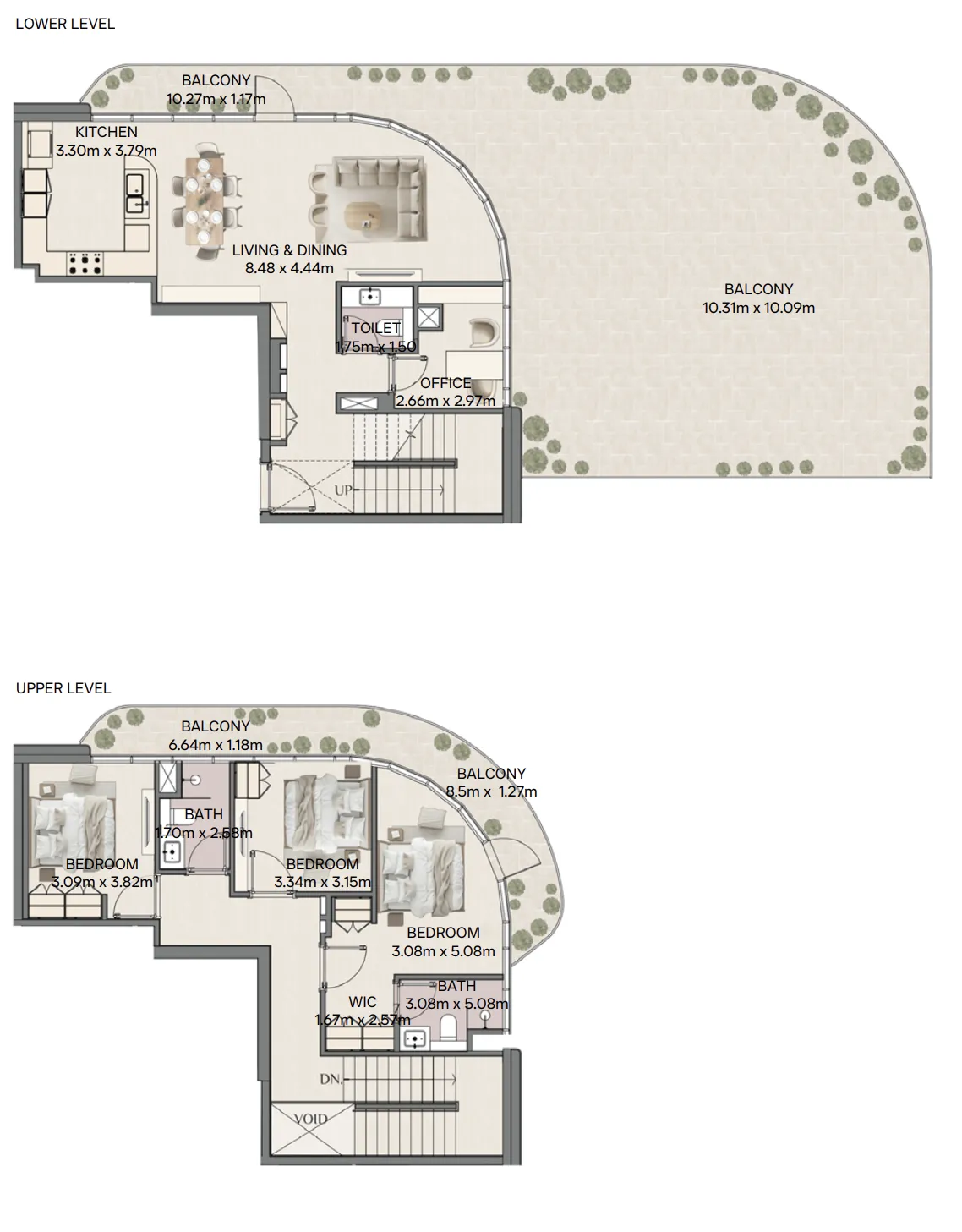 3 bedroom layout
